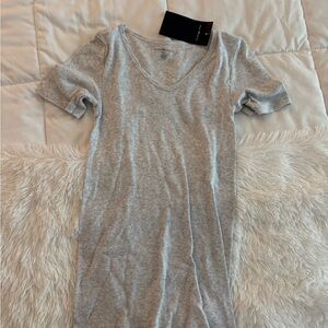 Gray V-Neck T-Shirt